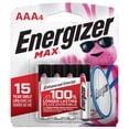 thumbnail image 1 of Piles alcalines AAA Energizer MAX, emballage de 4, 1 of 6