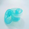 thumbnail image 2 of Blue Multi-function Plastic 3 Slots Milk Powder Cup Small Layered Milk Box,multi-functional Small Box, 2 of 2