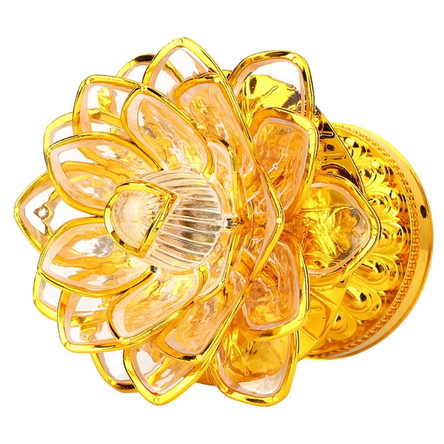 Colorful Buddha Lotus, Easy To Carry High Efficiency Durable Low Power Lotus Buddhist Lamp , Material Art Craft For Home