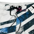 thumbnail image 7 of NOLDARES Mens Swim Trunks Quick Dry Board Shorts with Mesh Lining, Breathable Surf Beach Shorts Swimwear Bathing Suits(White,L), 7 of 7