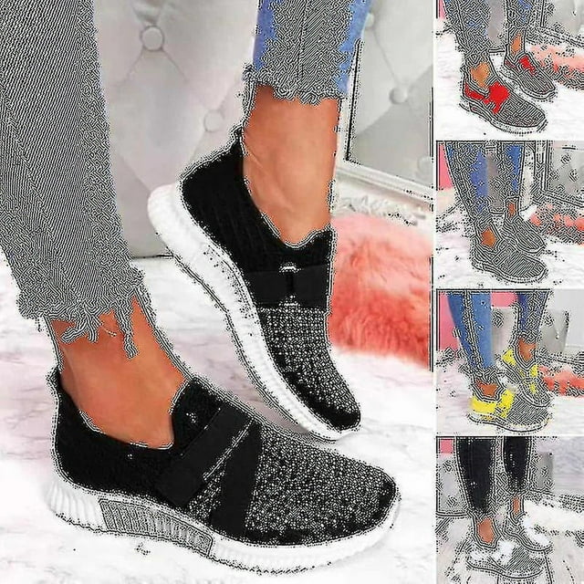 Chaussures à Enfiler avec Semelle Orthopédique Espadrilles de Mode pour Femmes Chaussures de Marche