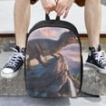 thumbnail image 6 of Salouo Sunset Cliff Dinosaur Print Travel Laptop Backpack,17Inch Casual Bag with Side Pockets for Men & Women Stylish Daypack for Weekender/Business/Hiking-One Size, 6 of 6