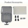 thumbnail image 7 of Rolling Pet Carrier for Cats & Small Dogs, 4-Wheel Collapsible with Telescopic Handle, Black, 7 of 7