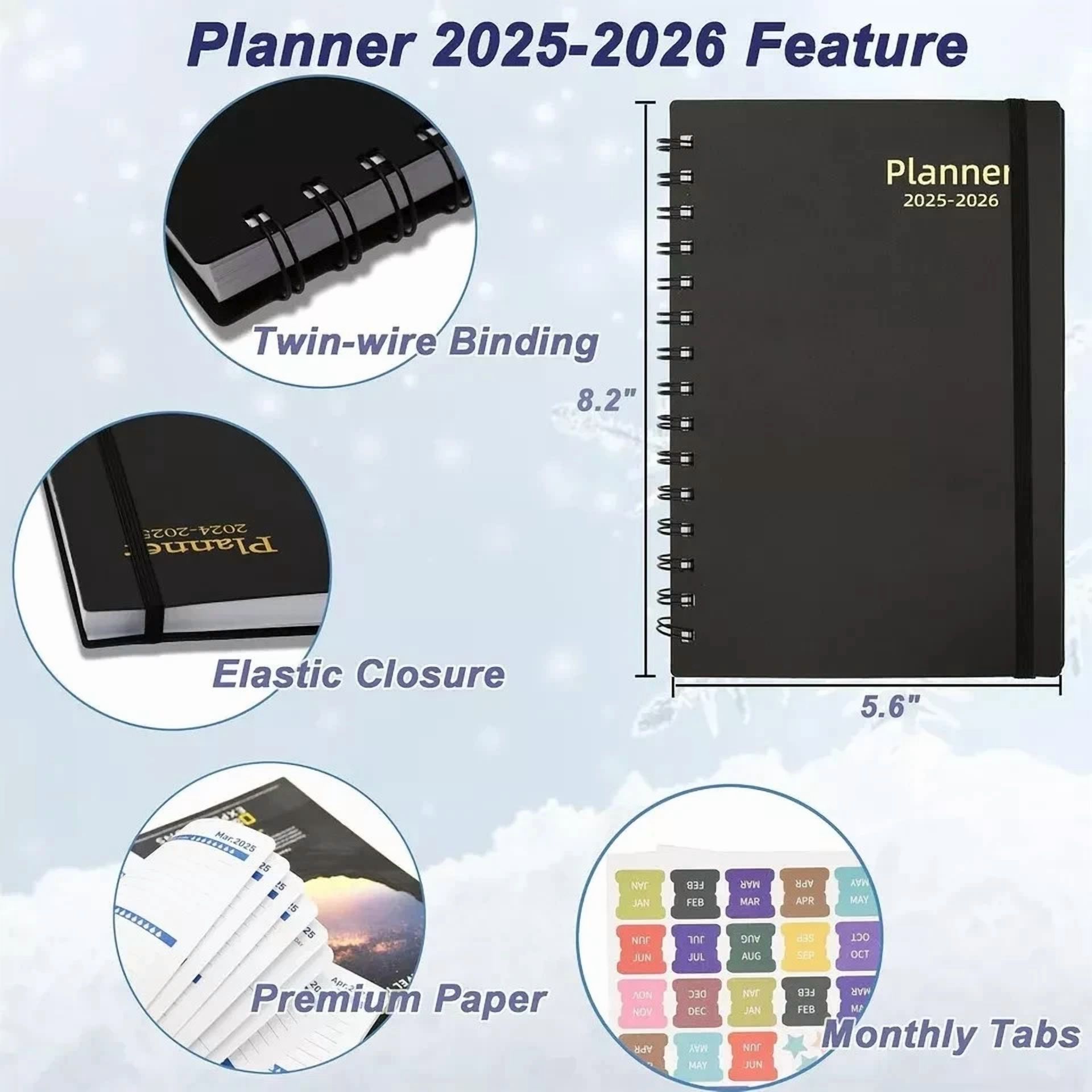 Daily Planner 2025-2026, Weekly & Monthly Planner From Jan 2025-Jun 2026, 18 Mon
