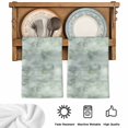 thumbnail image 6 of Vintage Green Microfiber Kitchen Towel, Modern Abstract Art Oil Painting Soft Absorbent Dish Towels, Quick Drying Washable Dishcloths for Kitchen Cleaning, Drying Dishes, 18x28 Inches, 6 of 9