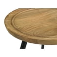 thumbnail image 4 of Coaster Zoe Round Mango Wood Side End Table in Natural and Black, 4 of 5