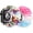 Painting & Rainbow, variant on [2 Pack] Kids Scrunchie Band Compatible with Apple Watch Band 38mm 40mm 41mm & 42mm 44mm 45mm 46mm,Cute Printed Elastic Solo Loop Bands for iWatch Series 10/9/8/7/6/5/4/3/SE/SE2