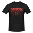 thumbnail image 4 of Bingfone Red Glitter1 Men'S Loose Fit Short-Sleeve Pocket T-Shirt, 4 of 7