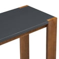 thumbnail image 2 of Distinctive Features of a Minimalist Console Table with Bottom Shelf and Four Legs, Suitable for Entryway, Hallway, Living Room, Foyer, Corridor (Black+Brown), 2 of 11