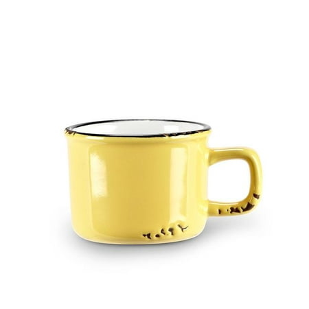

2 in. Enamel Look Espresso Cup Yellow