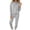 Gray, variant on HAiming Womens Sweatsuits Sets 2 Piece Outfits Long Sleeve Hooded Sweatshirts Sweatpants Workout Clothes with Pockets
