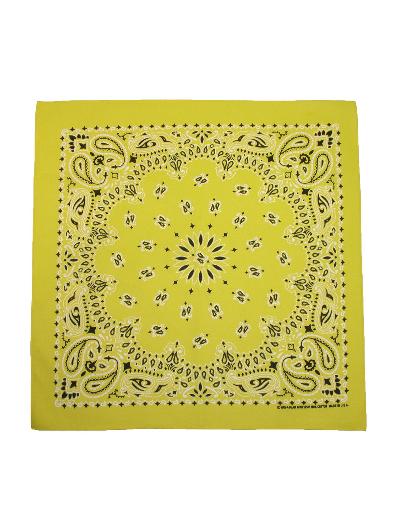 CTM® Cotton Neon Paisley Bandanas