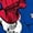 ROYAL BLUE, variant on Marvel - Captain America Blue Knockout - Men's Short Sleeve Graphic T-Shirt