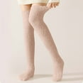 thumbnail image 4 of LckLvx Thigh High Socks for Women Soft Warm Fuzzy Thicken Stockings Over the Knee Fleece Long Socks, 4 of 9
