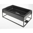 thumbnail image 4 of HUBERT Cerve Collection Black Chafer Stand - 22 1/10"L x 14 9/10"W x 9 1/10"H, 4 of 5