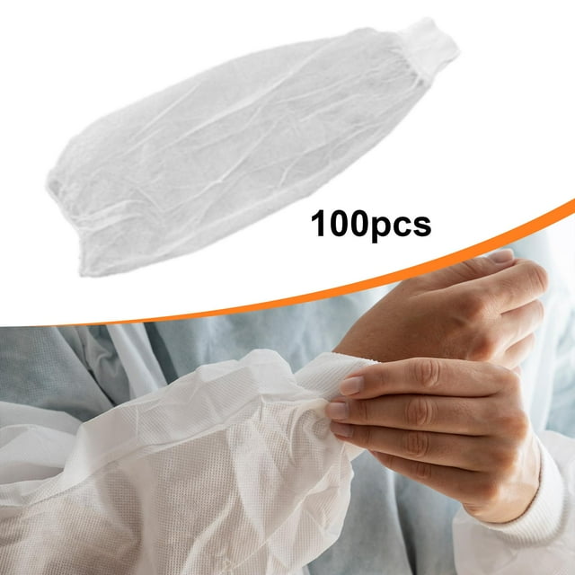 100 fundas protectoras para brazos, prácticas para adultos, ideales para salones de belleza, manipulación de alimentos, hogares y hoteles.