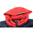 thumbnail image 3 of Tommy Hilfiger Women's Packable Hooded Puffer Jacket Navy/Crimson - XS, 3 of 5