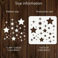 thumbnail image 2 of 8Pcs Stars Painting Stencil 6x6 Inch Reusable DIY Art and Craft Stencils Hollow Out Drawing Painting Template for DIY Painting on Wood Fabric Paper Walls Canvas Furniture, 2 of 9