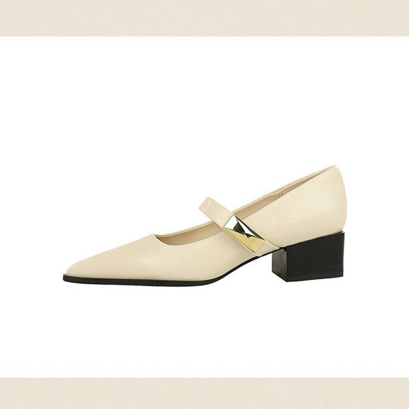 longantii Womens Mary Jane Shoes Slip on Dressy Ballet Shoes for Women 2026 Soft Non-Slip Shoes for Casual Work Office White
