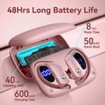thumbnail image 3 of Auriculares inalámbricos bmani T16 Bluetooth con LED rosa, 3 of 6