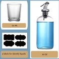 thumbnail image 4 of Luniquz 500ml Glass Mouthwash Dispenser Bathroom Wash Set, 4 of 4