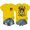 Yellow, variant on Graphic Tees for Women Casual Short Sleeve Tee with Double Letter Print for Everyday Comfort and Easy Styling Pink 3XL