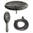 11 Inch Oval Deluxe Rainfall Shower Head with Shower Wand Combo In OilRubbed Bronze