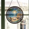 thumbnail image 3 of Camping in Starry Night Stained Glass Suncatcher Window Hanging – Personalized Camping Window Hanging Gift for Family & Friends, Christmas 2025, 3 of 5