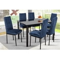 thumbnail image 1 of Comedor Troya 6 MOBILKRAFT Azul Sillas Tubulares Cubierta de Cristal, 1 of 3