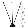 thumbnail image 1 of WEUVEB 4 Pcs Support de Mât de Drapeau Intérieur Noir avec Base Robuste Support de Drapeau Portable pour Décoration de Bureau, 1 of 8