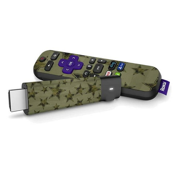 Skin Decal Wrap Compatible With Roku Streaming Stick + Sticker Design Army Star