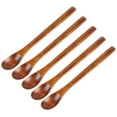 thumbnail image 2 of 5PCS Wood Spoon Practical Long Handle Coffee Spoon Dessert Spoon Tea Spoon, 2 of 8