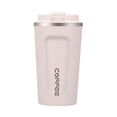 thumbnail image 1 of RV Taza de café de acero inoxidable 316, taza termo para el vientre, taza de agua portátil para exteriores para mujer, bonita 380ml blanca brillar  Electrónica, 1 of 5