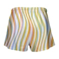 thumbnail image 5 of Arlun Women's Loose Fit Striped Casual Shorts Lightweight Comfortable Summer Wear for Everyday Outings 2026 Fashion Colorful Drawstring Waisted Loose Casual Shorts 1-Orange XL, 5 of 5