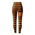 thumbnail image 6 of YDFCWXW Women's Halloween Eye Print Funny Yoga Pants - Stretchy High-Waisted Leggings for Workout & Orange, XL, 6 of 8