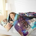 thumbnail image 4 of Feelyou Old School Teens Full Size Comforter Sets, Chic Street Graffiti Bedding Comforter Set, Hiphop Album Music Reversible Bedding Sets, Ultra Soft Bedroom Decor, 3-Piece, 4 of 8