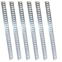 RAParts (6 Piece) 8 ft Horizontal Galvanized Steel E-Track Trailer Tie-Down Rails