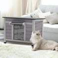 thumbnail image 4 of Aivituvin Outdoor Cat House Feral Cat Enclosure, Small Pet House Rainproof Cat House, 4 of 7