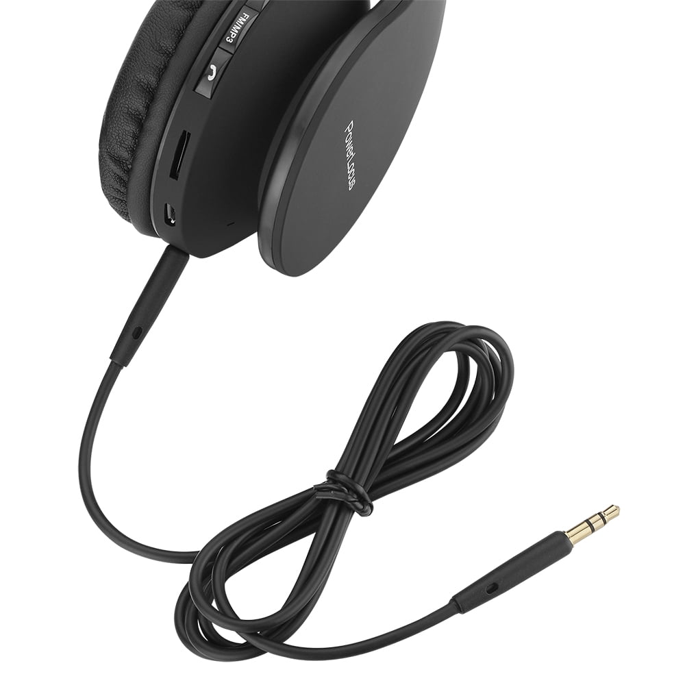  PowerLocus - Audífonos inalámbricos Bluetooth para usar sobre  las orejas, estéreo, plegables, con cable y micrófono incorporado para  iPhone, Samsung, LG, iPad : Electrónica