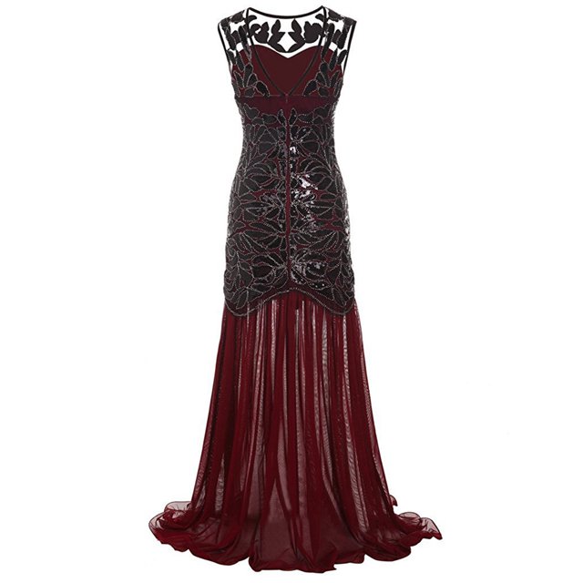 Pisexur Robe à Manches Courtes Col en V Mode Femme Sans Manches Col en V Pailleté Maxi Longue Soirée Bal Robe Femme
