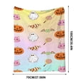 thumbnail image 3 of Halloween Decorations Savings, Tarmeek Halloween Throw Blanket Flannel Soft Warm Fleece Decorative Festive Decor for Sofa Bed Couch All Season Lightweight Vacuum Packed, Halloween Decor, 3 of 9
