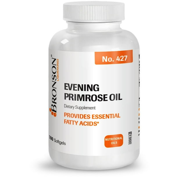 Bronson Evening Primrose Oil Omega 6 PMS Support 500 mg, 100 Softgels
