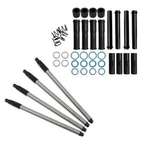 BST BSSP Complete Adjustable Pushrods & Cover Kit Black Push Rod Kits Set Replacement for 1999-2017 Harley Davidson Twin Cam 99-17(excludes 2017 Touring)