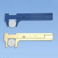 thumbnail image 3 of Almencla Mini Double Scale Plastic 3 Inch 80mm Vernier Caliper Measuring Tool Caliper for Student Inch/Metric Accuracy: 0.039"/ 1mm Pocket Caliper plastic double scale, 3 of 8