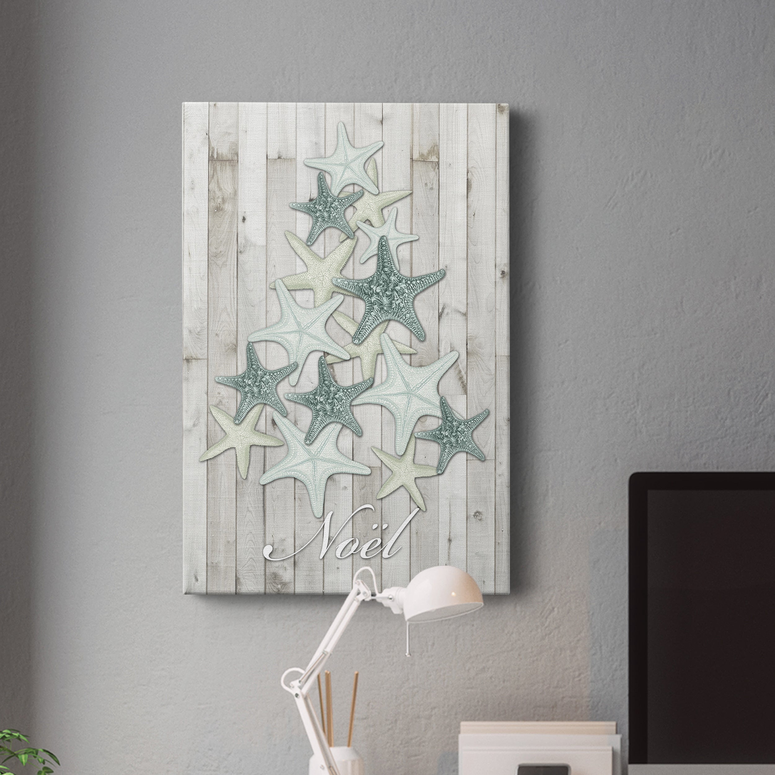 Coastal Christmas IV Premium Gallery Wrapped Canvas - Ready to Hang