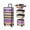 Gradient Purple, variant on Rolling Makeup Train Case 4 In 1 Large Storage Trolley Cosmetic Travel Case for Artists Stylists Nail Techs (Purple)