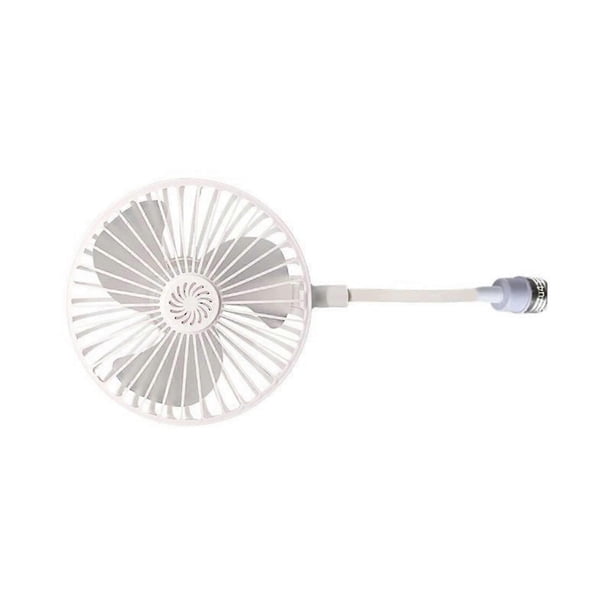 E27 Desk Fan Space Saving Rotatable Socket Fan Hose Adjustable Desktop Mini Fan Portable Fan for Home Office Use