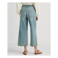thumbnail image 2 of RALPH LAUREN Womens Light Blue Zippered Pocketed Cropped Wide Leg Tie Belt High Waist Jeans 12, 2 of 4