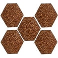 thumbnail image 1 of Furnish My Place Cheetah Real Area Rug, Animal Print Area Rug, Indoor Area Rug, Home Decor Rug, Elegant Designed Rug, Pet-Friendly Rug, Animal Inspired Design Rug, 3' Hexagon - Set of 5, 1 of 5