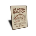 thumbnail image 3 of Alaska Salmon Novelty Sign, Metal Wall Decor - 10x14 inches, 3 of 4